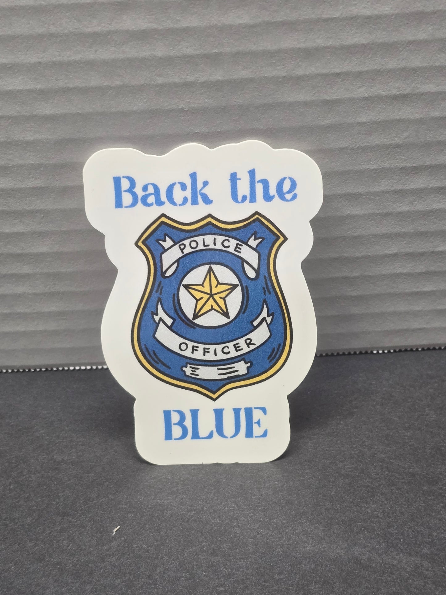 Back the blue sticker