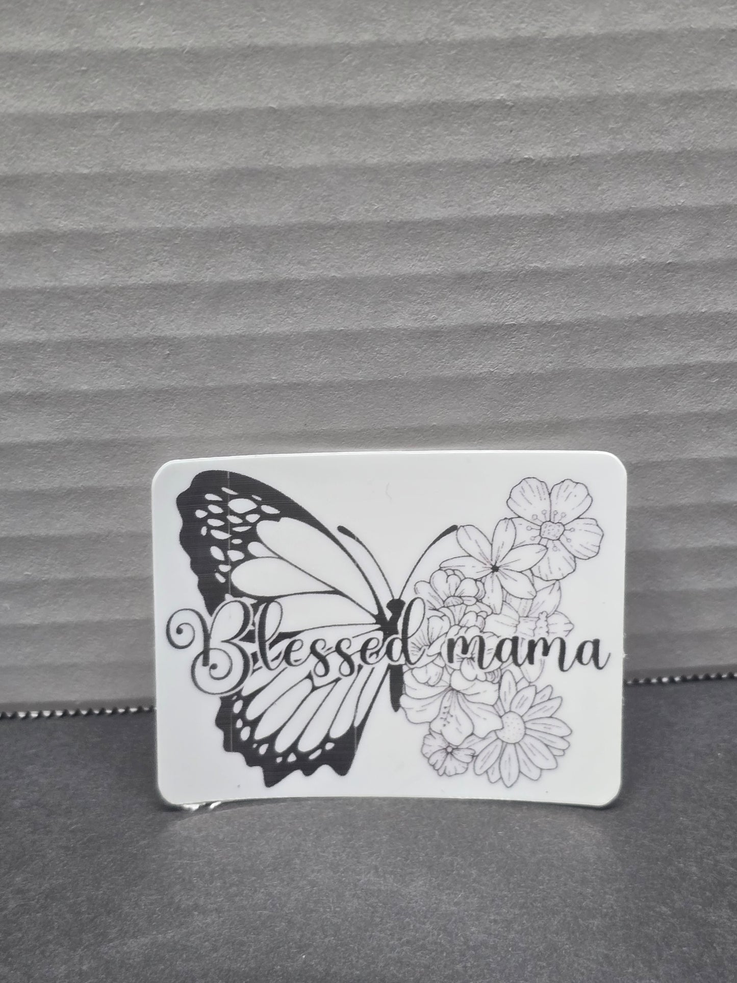Butterfly Blessed Mama Sticker