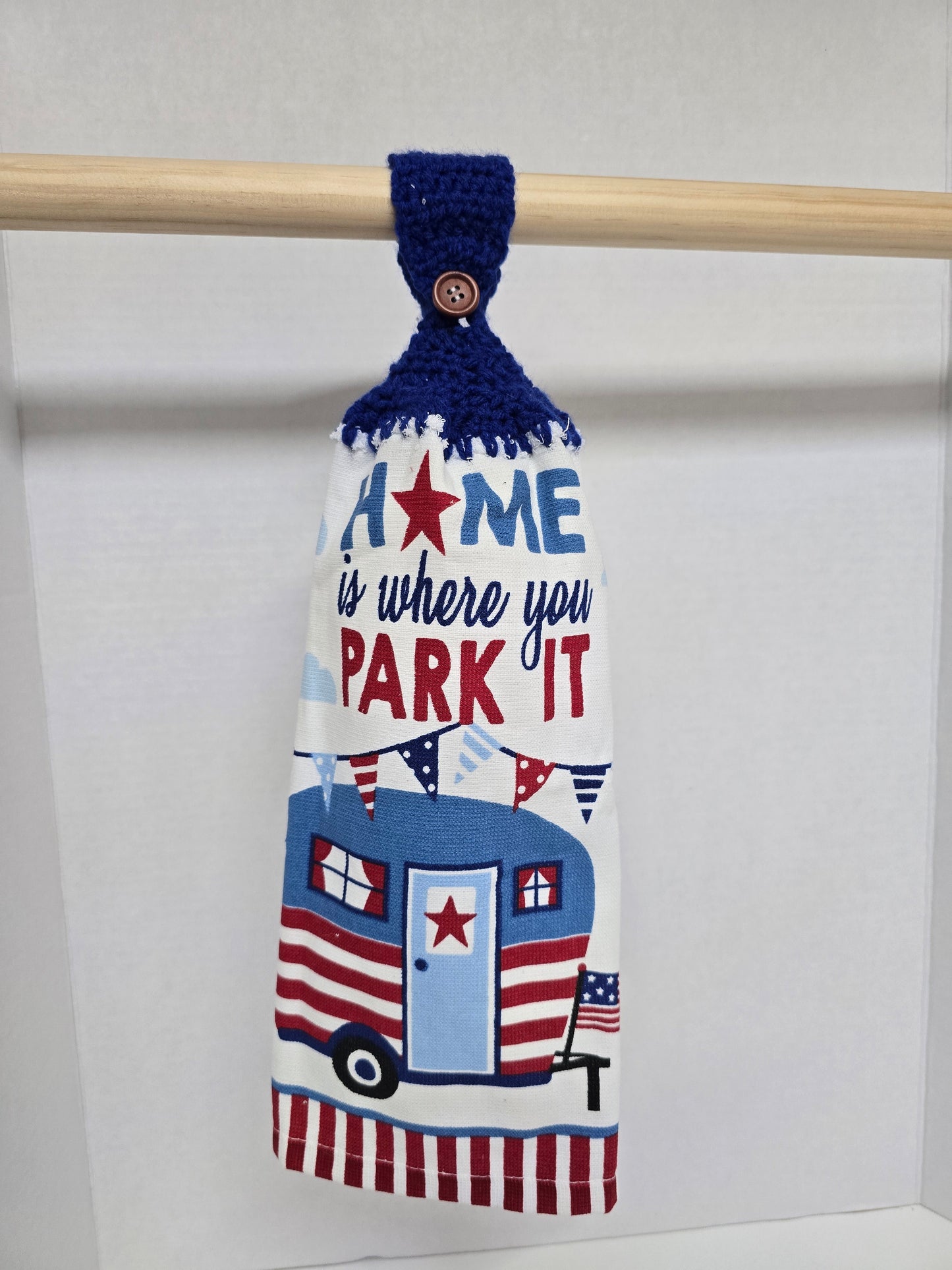Home is Where you Park it Crochet Towel