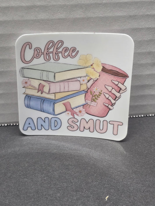 Coffee and smut sticker