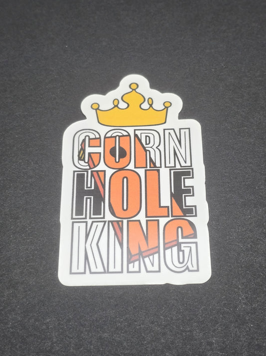 Cornhole King Sticker