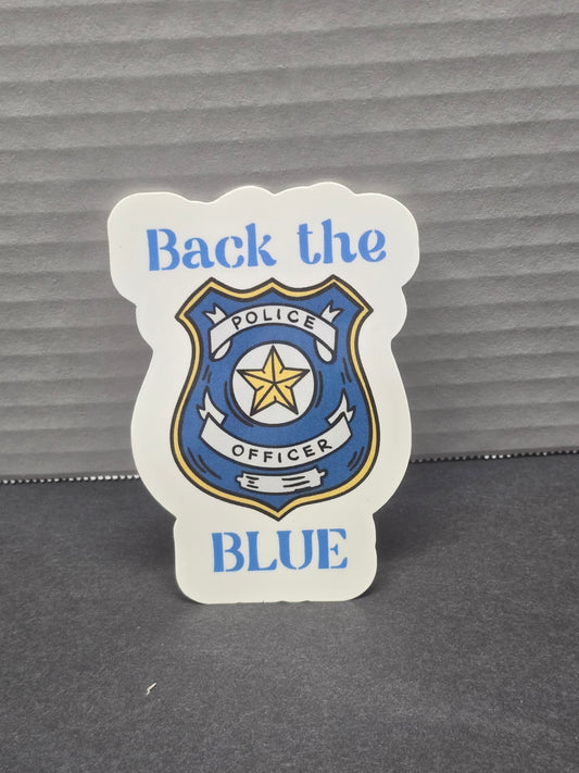 Back the blue sticker