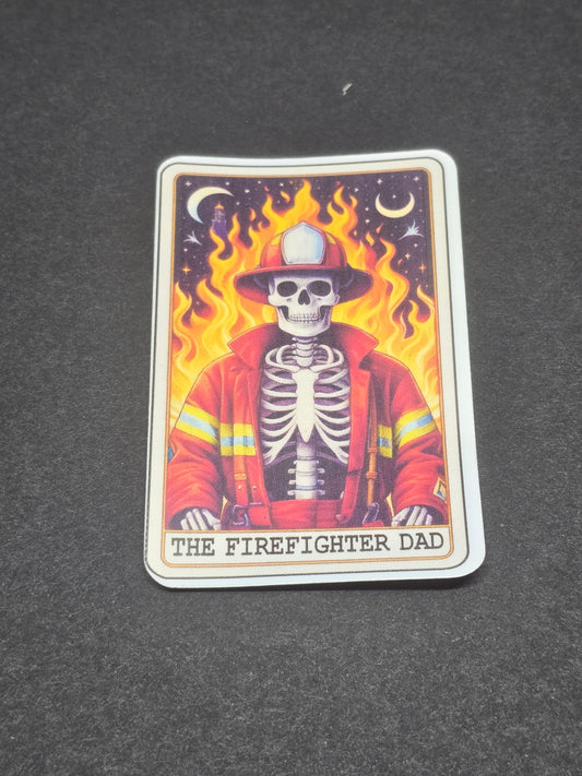 Firefighter Dad Sticker
