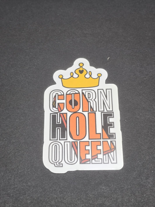 Cornhole Queen Sticker